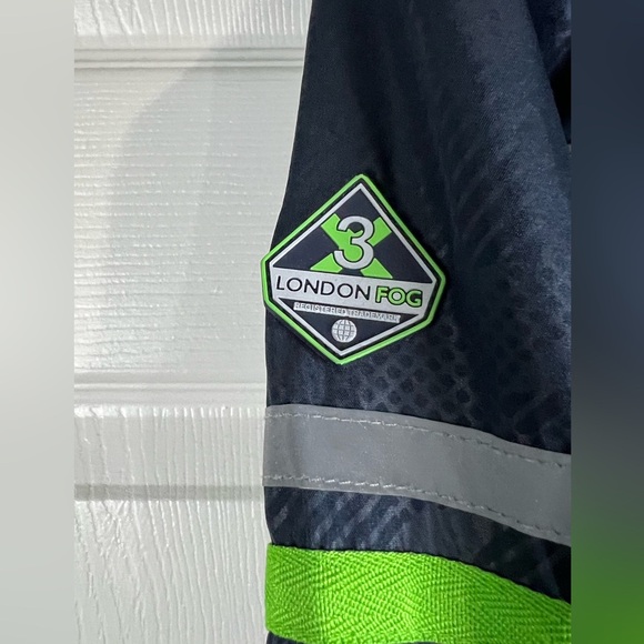 London Fog Boys' Fleece-Lined Hooded Jacket - Navy - Size 7 - Picture 7 of 10